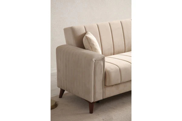 Canapé Nova Velours Beige
