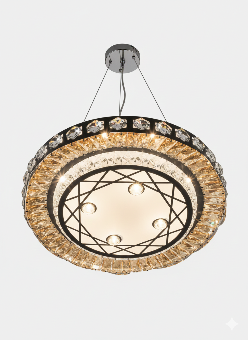Luminaire Moderne "Sphère Argentée"