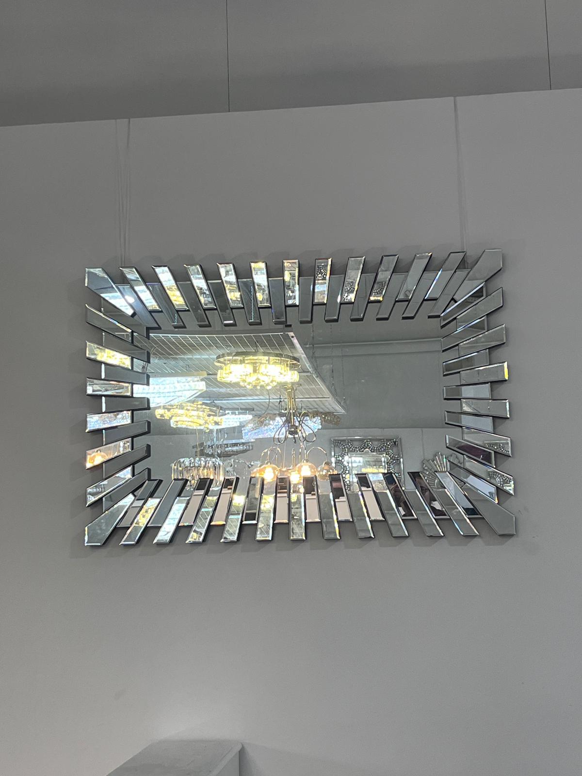 Miroir Mural Design Eclat Rayonnant