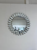 Miroir Mural Circulaire à Facettes