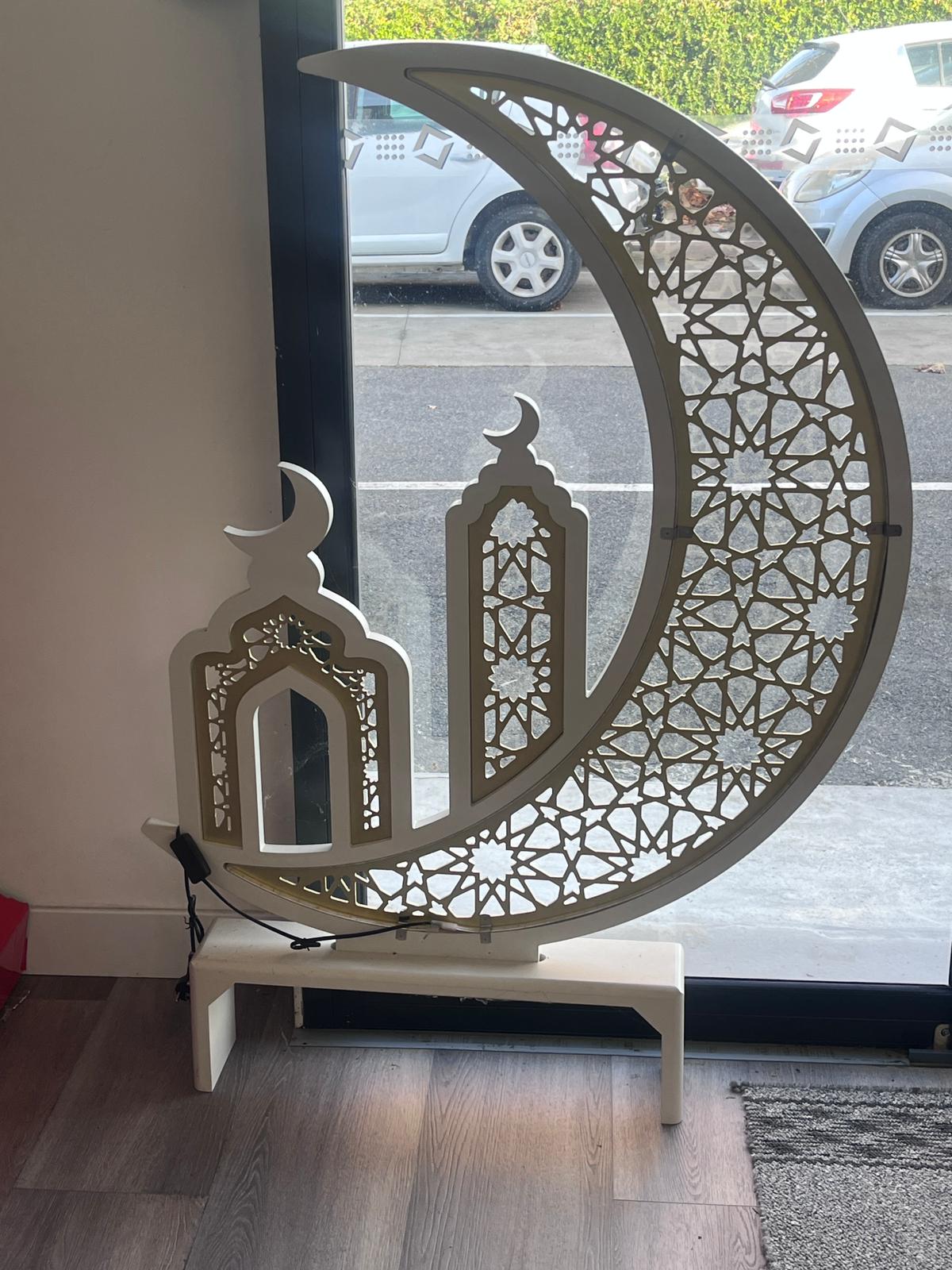 Décor lumineux Ramadan – Lune et minarets