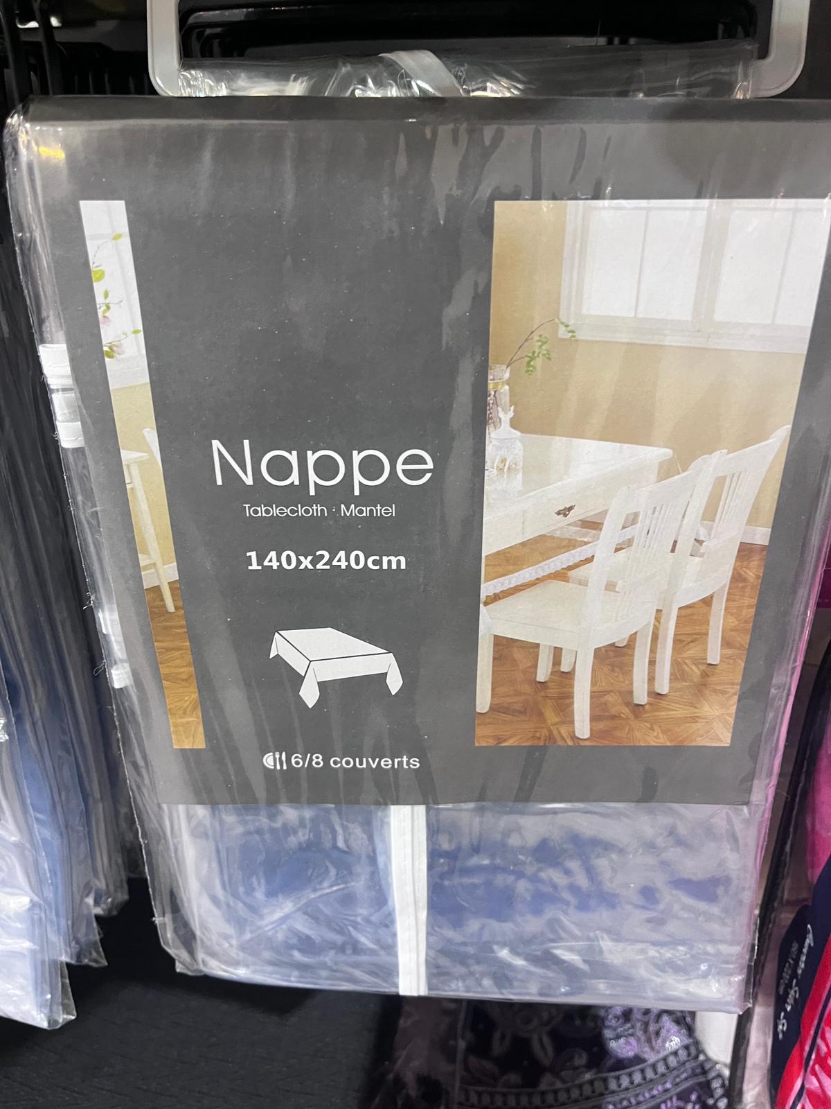 Nappe de Protection Transparente (140x240 cm) - Idéale 6/8 Couverts