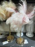 Accessoire Déco Glamour à Plumes - Rose et Or