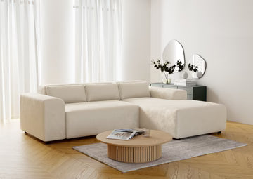 Canapé Moris Côtelé Gris Anthracite