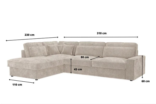 Canapé D'angle Lexus Marbella Beige