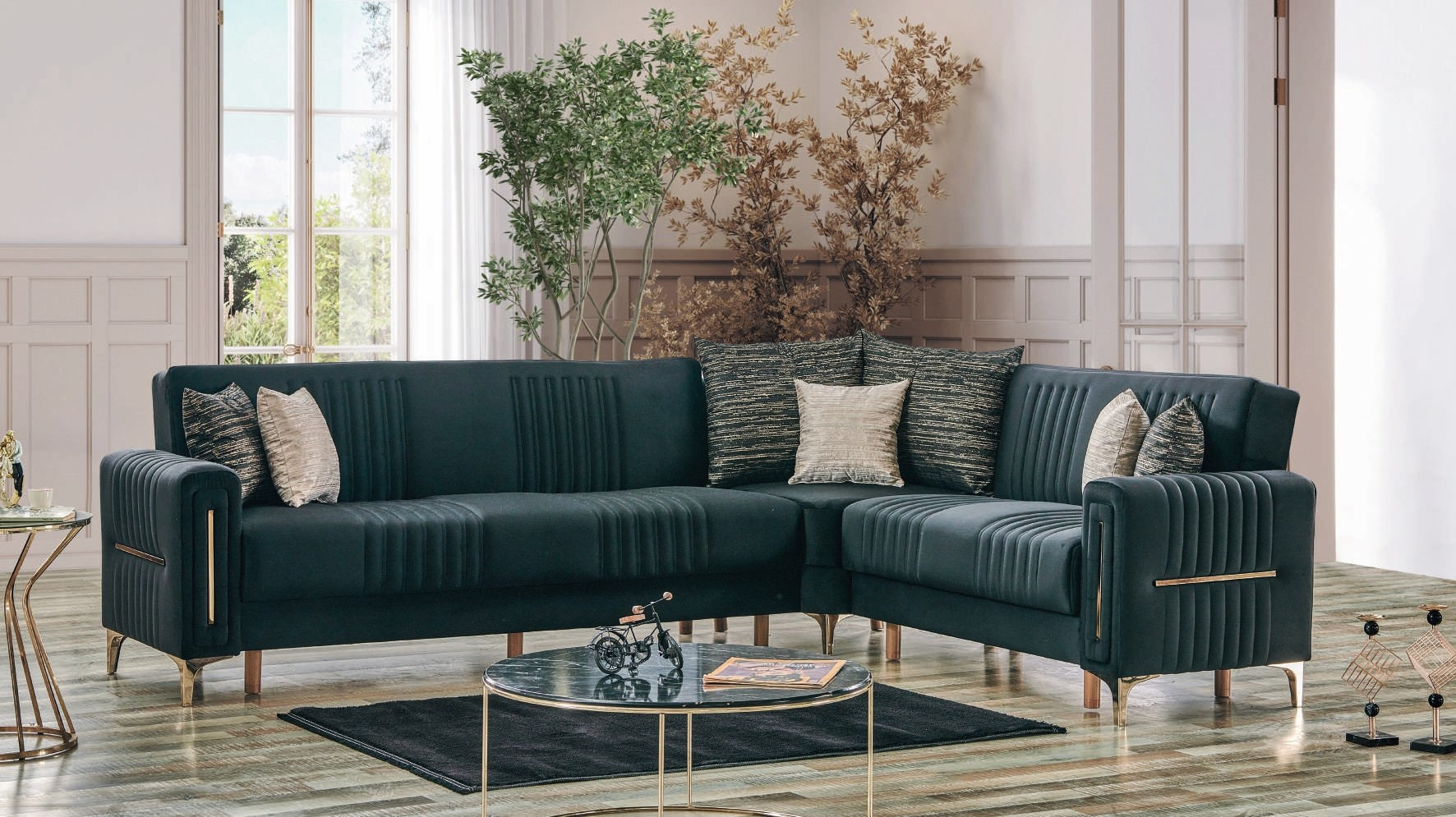 Moreno Corner Vert Nuit